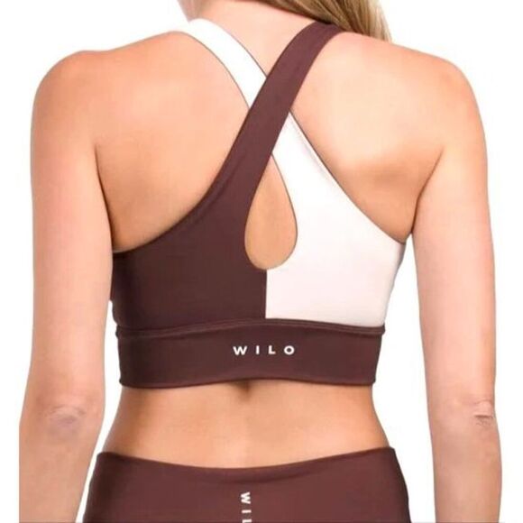 Wilo The Label WL-239 Women Sz S Chocolate Brown Flare Leg Leggings & Sports Bra - Picture 14 of 15